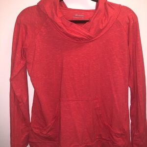 Columbia pullover hoodie long sleeve shirt! M Red